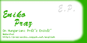 eniko praz business card